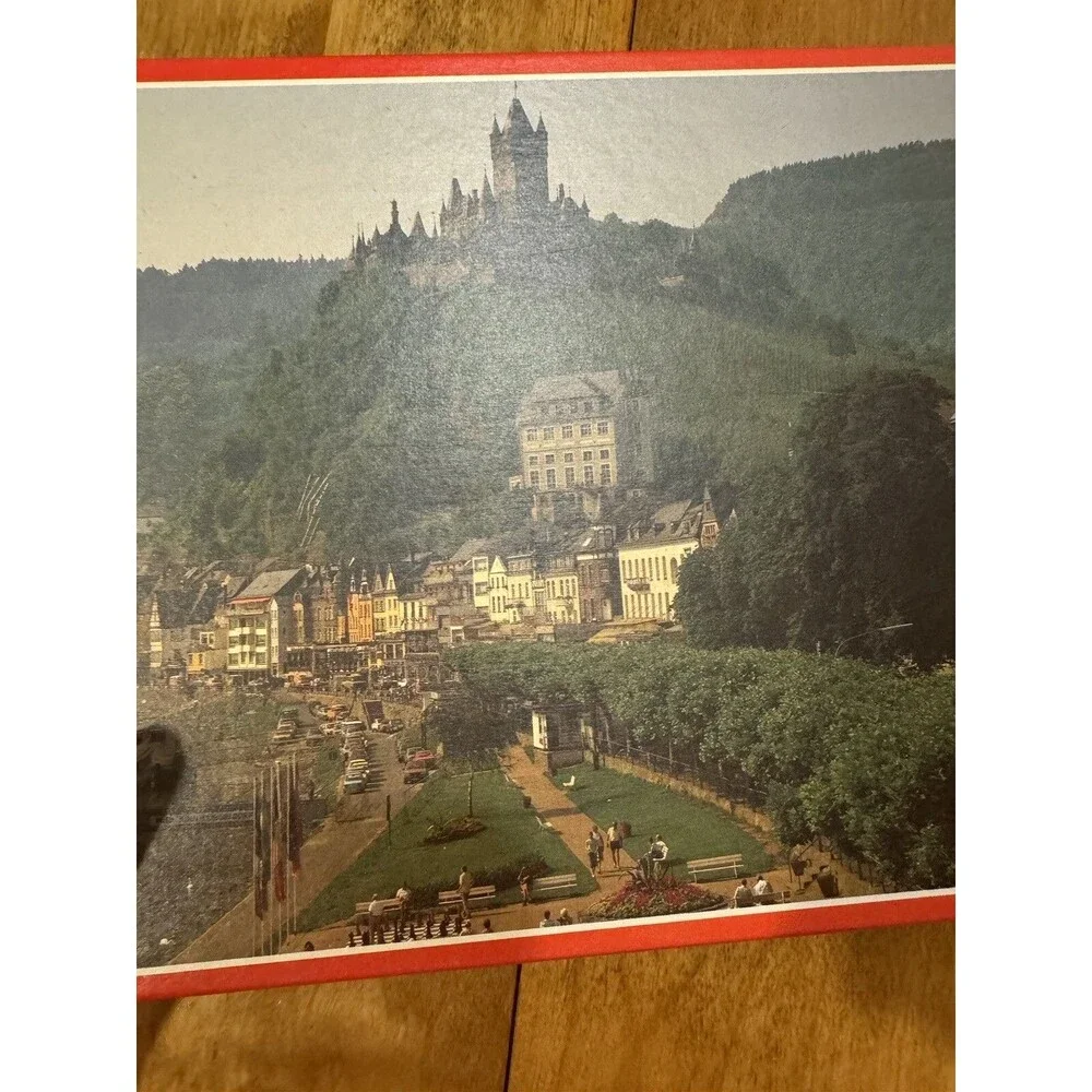 Vintage Ravensburger Cochem Castle Germany Jigsaw Puzzle 1989 500 Pieces